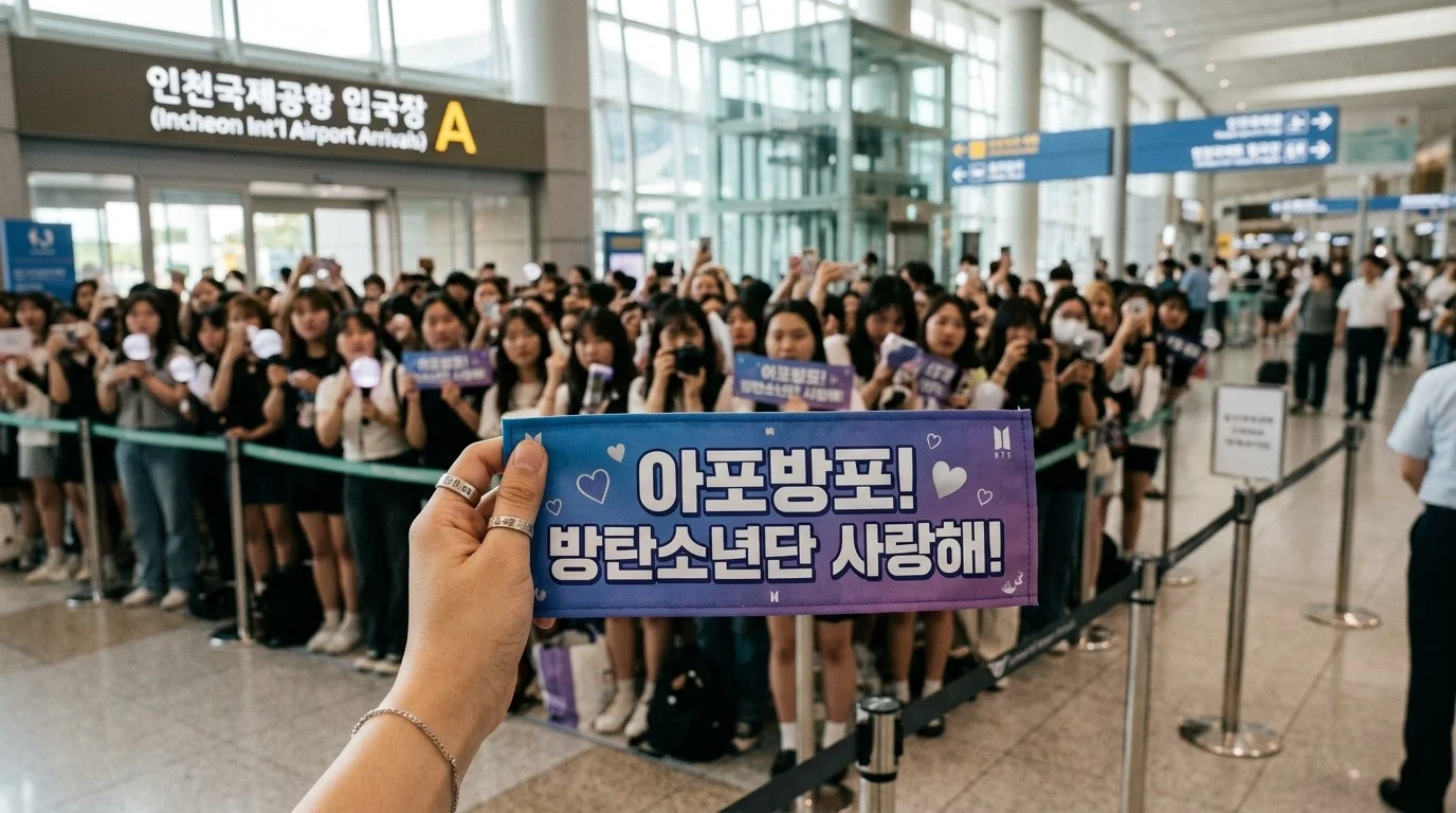 BTS 공연 인천공항 입국