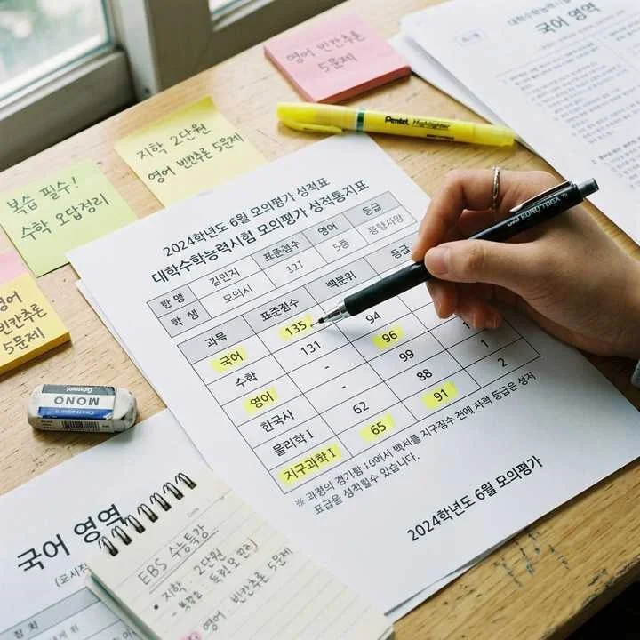 수능 선택과목 유불리 표준점수 계산법