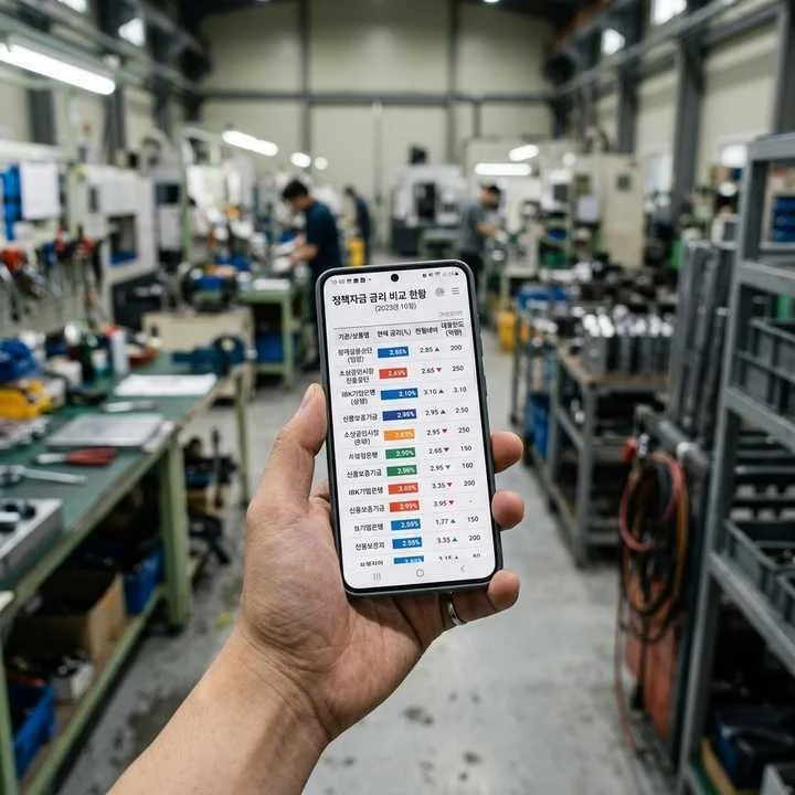 중소기업 정책자금 금리 조건 비교