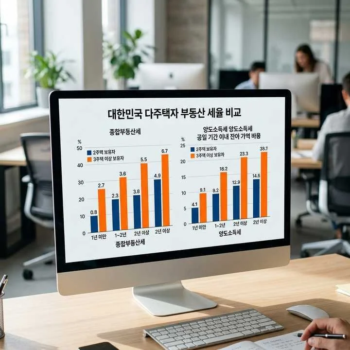 다주택자 양도세 중과 세율 계산