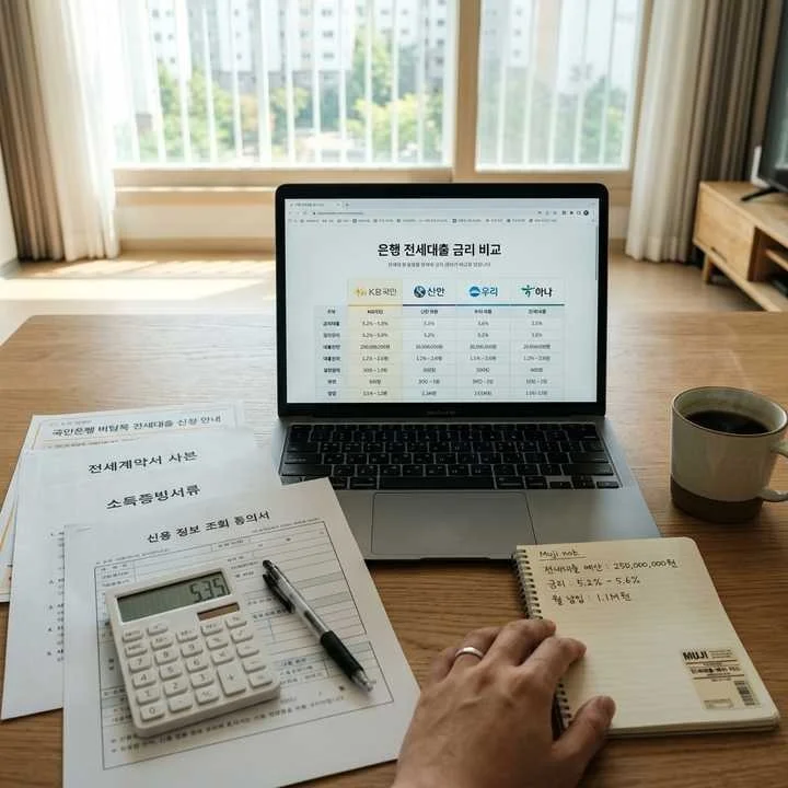 2026 전세대출 금리비교 은행별