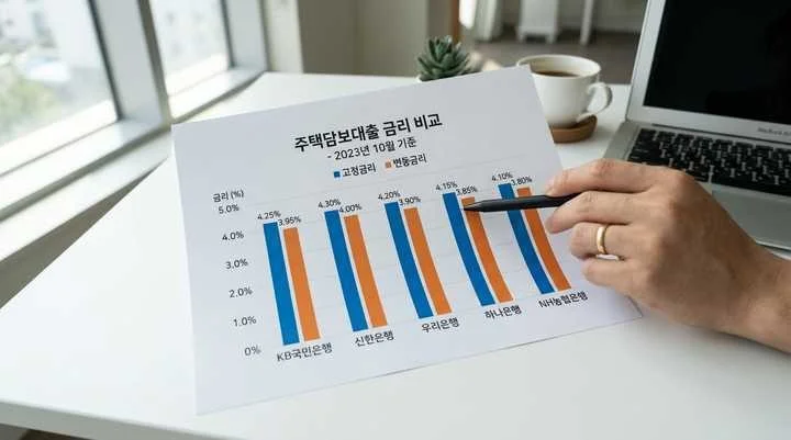 주택담보대출 금리비교 은행별
