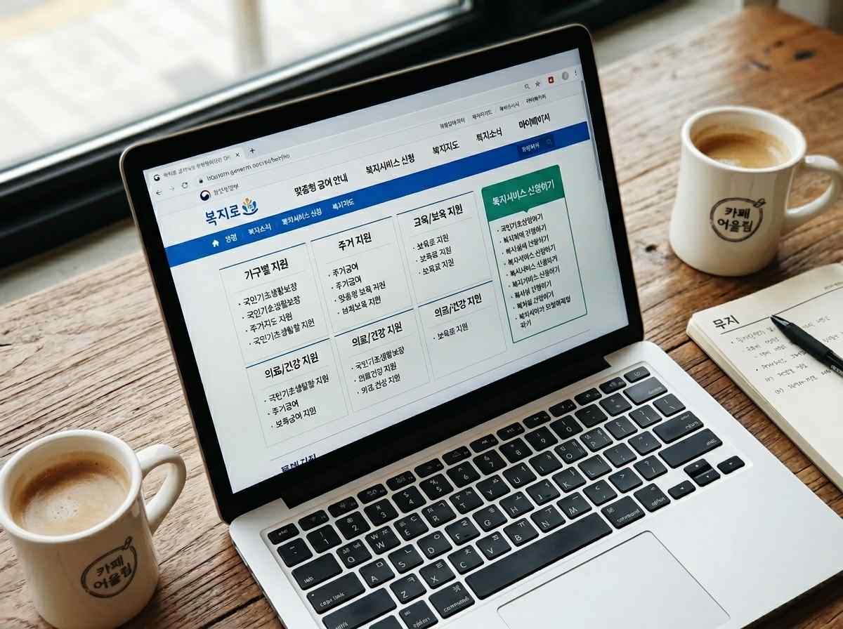 정부 지원금 통합 포털 '복지로' 웹사이트 화면 캡처