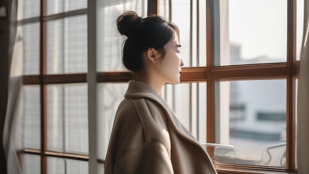 한국 공원에서 겨울철 가볍게 조깅하는 남녀