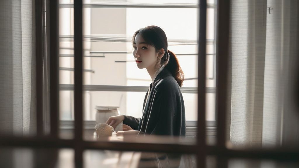 신혼부부가 함께 새집을 바라보는 모습