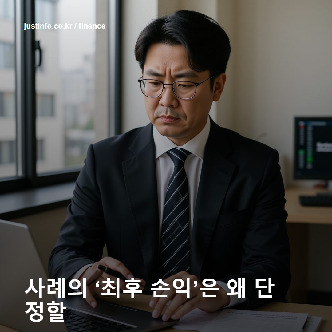 2026년 7월 아침, 직장인이 노트북에서 현대차 공식 IR 실적표와 자신의 평균단가·보유수량을 나란히 확인하는 금융정보 장면, 계산기와 메모장, 신중한 표정
