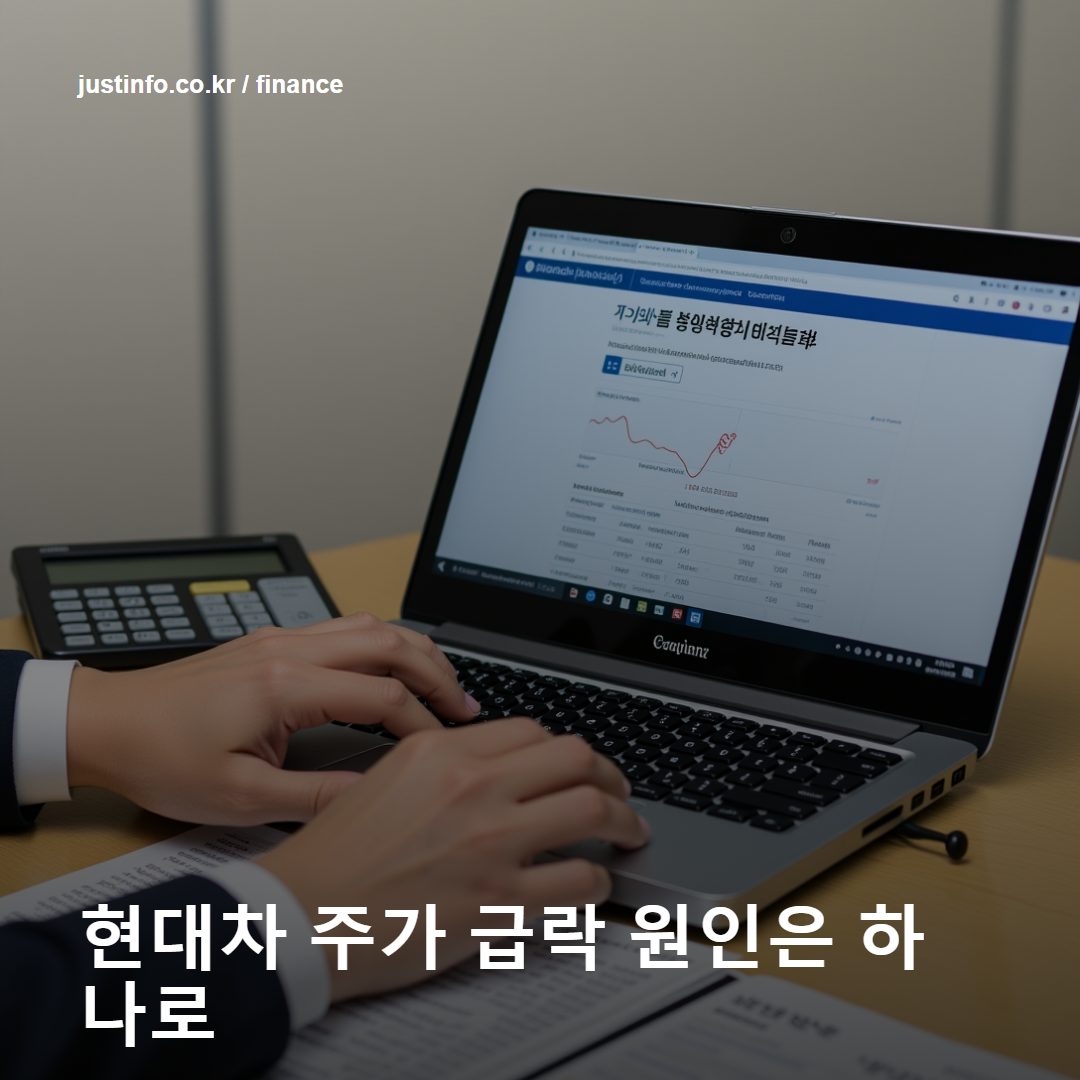 현대차 2026년 2분기 매출·영업이익·영업이익률을 세 칸으로 비교하고 관세와 부품 공급 차질을 별도 위험 신호로 표시한 깨끗한 인포그래픽