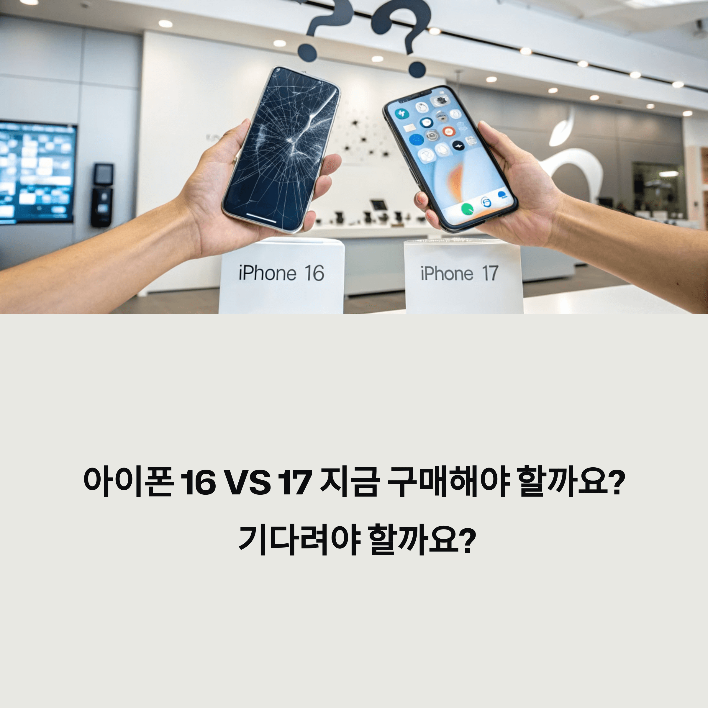아이폰 16 vs 17? 프로 vs 프로맥스? 고민 해결 가이드!
